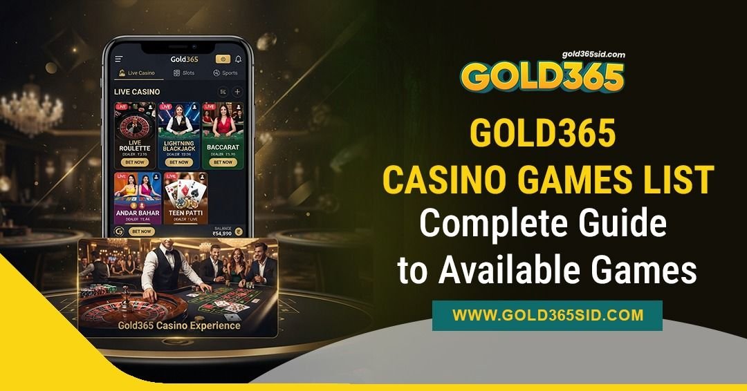 Gold365 casino games list showing available games and categories
