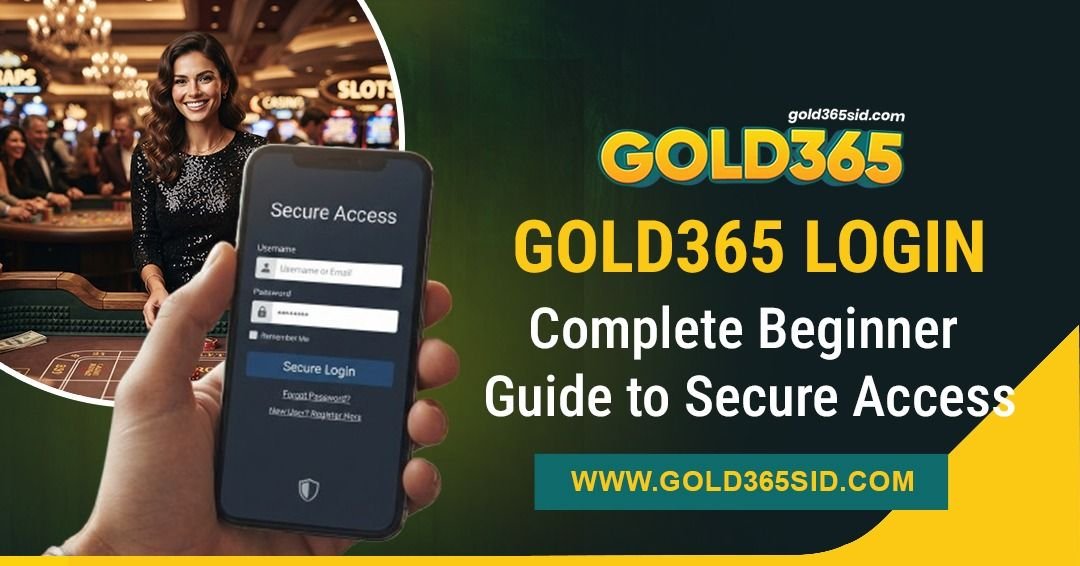 Gold365 Login complete beginner guide showing secure access steps and user-friendly platform overview